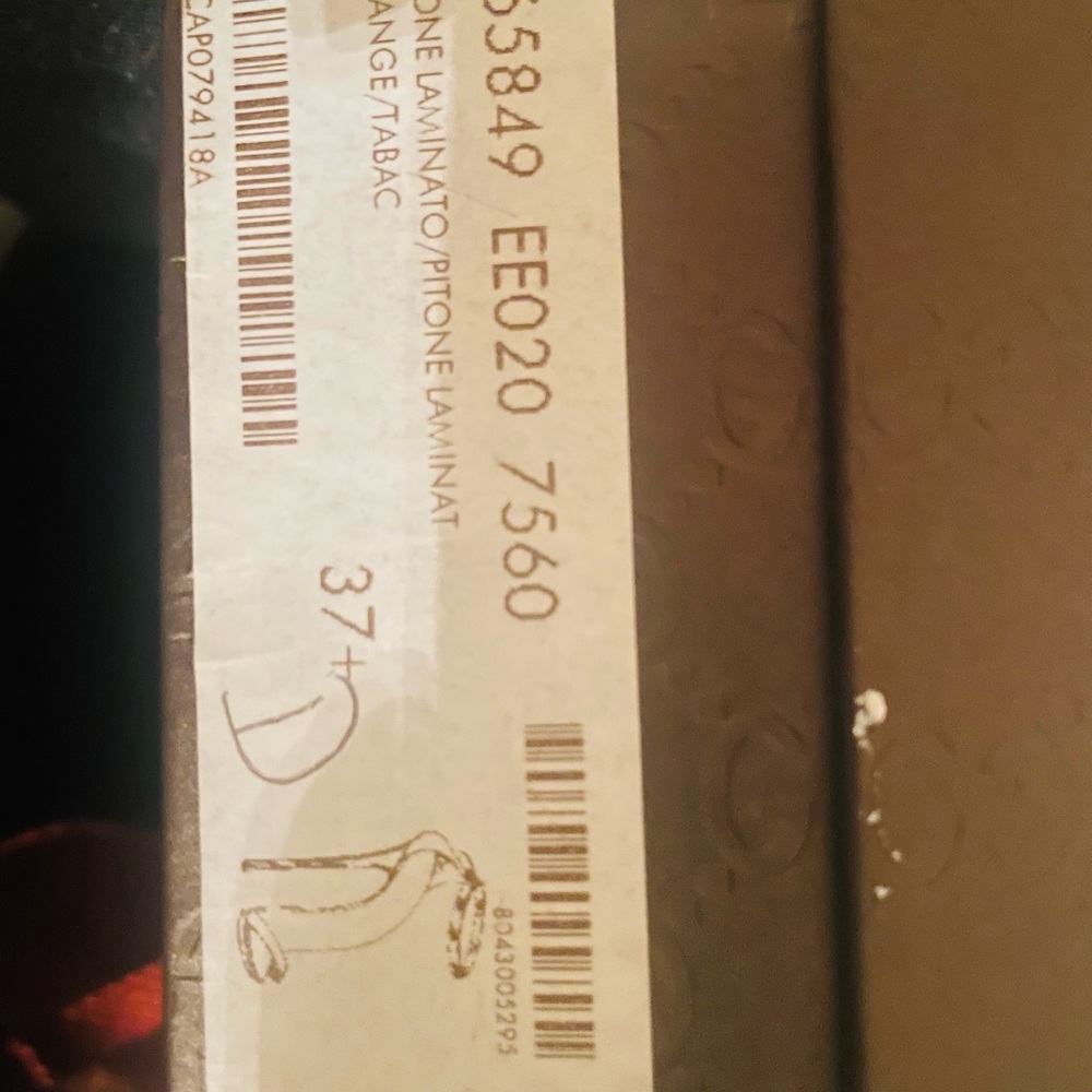 Gucci Orange And Gold Python Heels - image 3